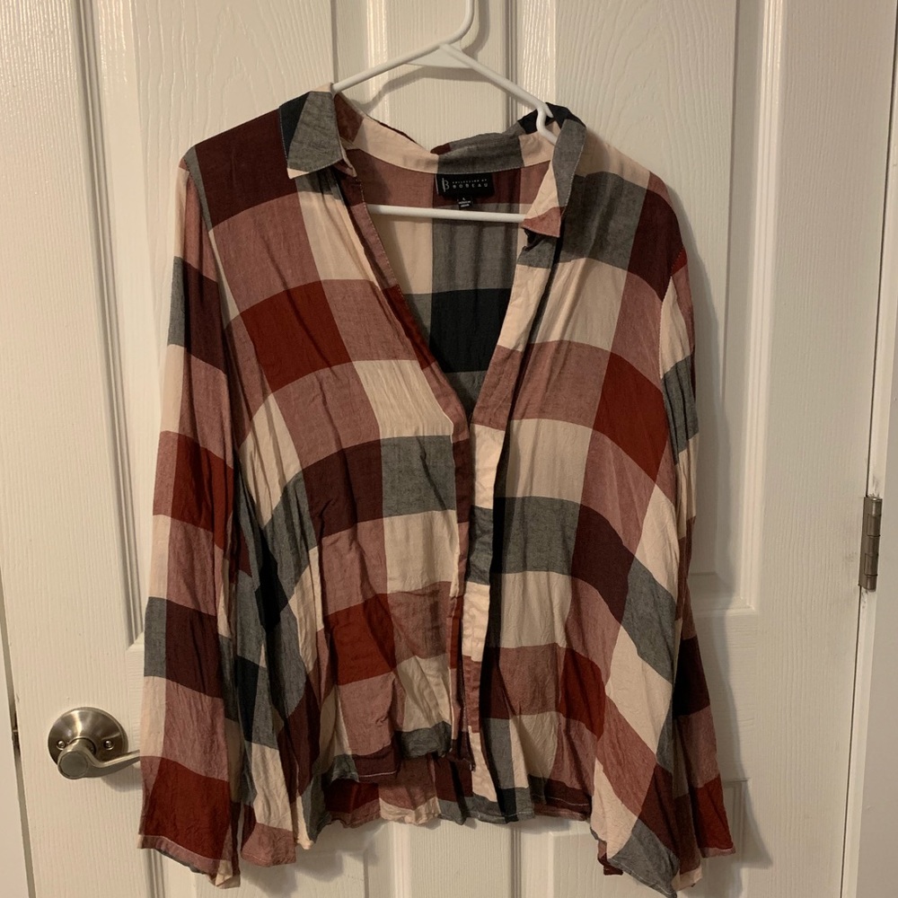 Checkered button up! Boutique brand. Super soft